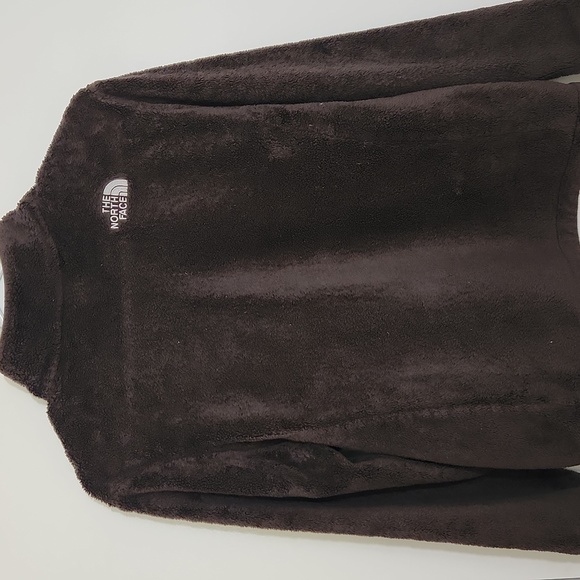 The North Face brown woman's fuzzy full zip-up jacket  small - Picture 4 of 9